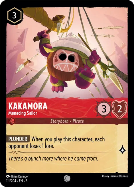 111 Kakamora - Menacing Sailor Disney Lorcana Into the Inklands Common TCG CARD