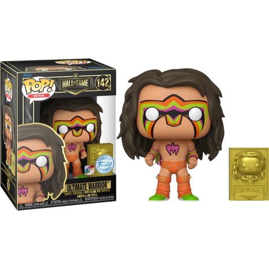 Funko Pop! WWE Hall of Fame Ultimate Warrior 142 Funko Special Editon + Free Protector