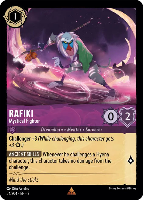 54	Rafiki - Mystical Fighter Into the Inklands	RARE