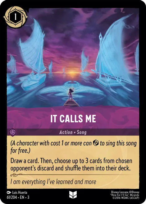 61 It Calls Me	Disney Lorcana Into the Inklands Uncommon