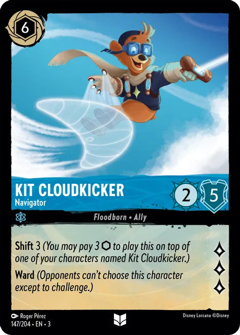 147 Kit Cloudkicker - Navigator Disney Lorcana Into the Inklands Uncommon TCG CARDCommon TCG CARD