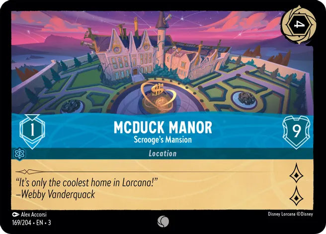 169	McDuck Manor - Scrooge's Mansion Disney Lorcana Into the Inklands Common