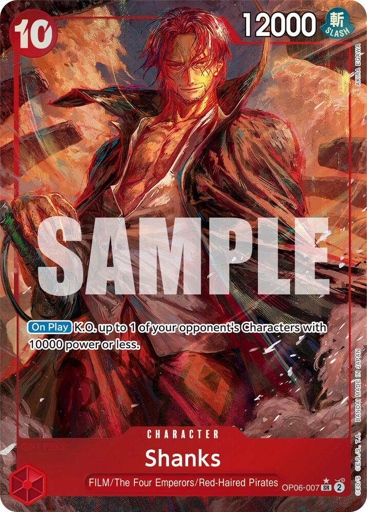 One Piece TCG! Shanks (Alternate Art) - Wings of the Captain (OP06)