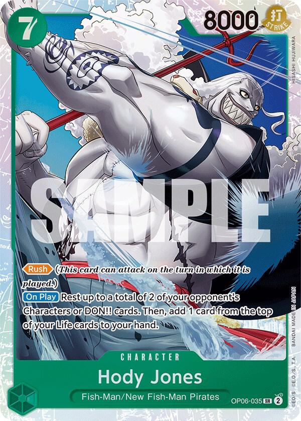 One Piece TCG! Hody Jones (035) - Wings of the Captain (OP06-035)