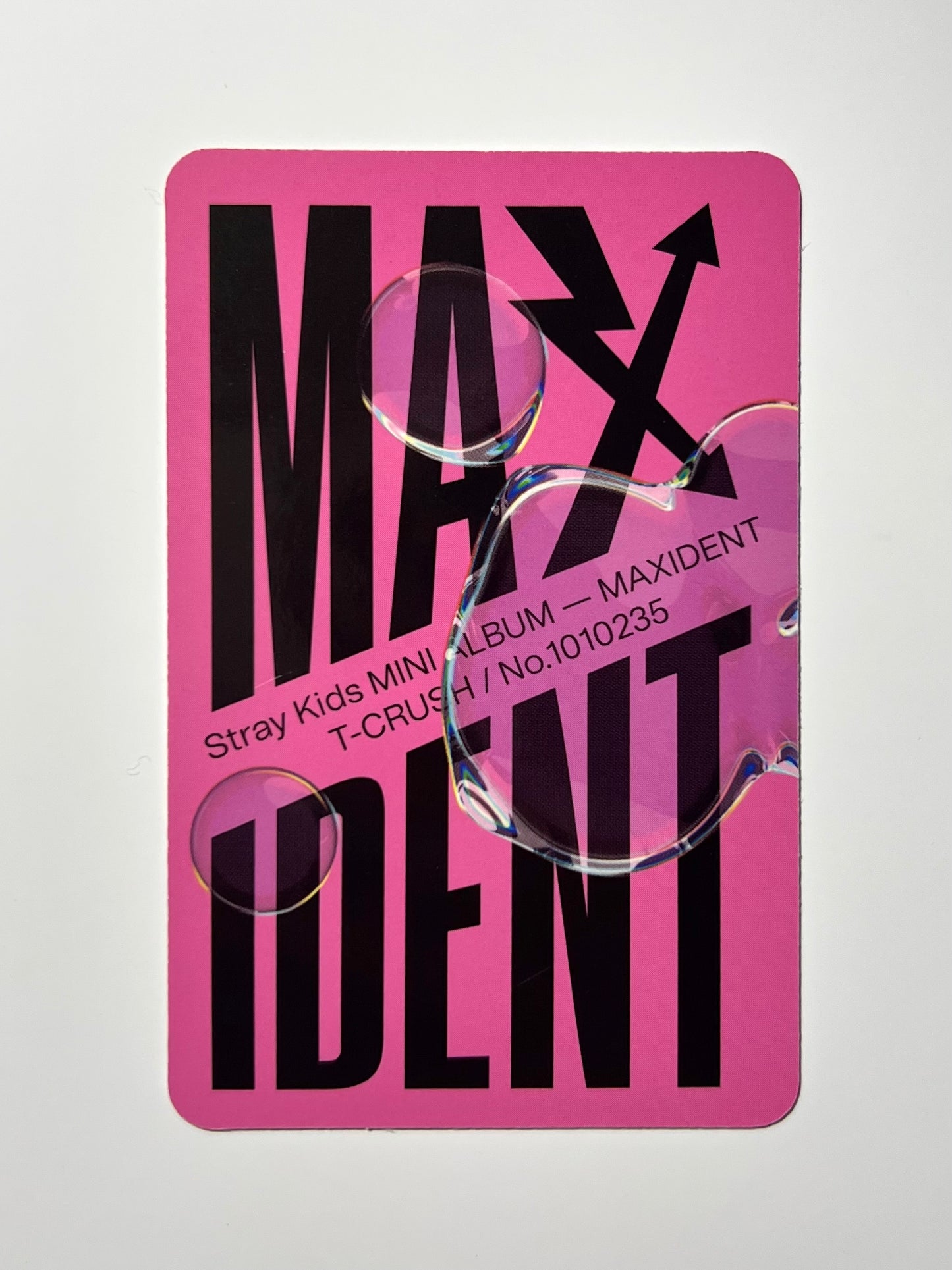 K-pop Stray Kids Mini Album Maxident T-Crush LEE KNOW Offical Photocard