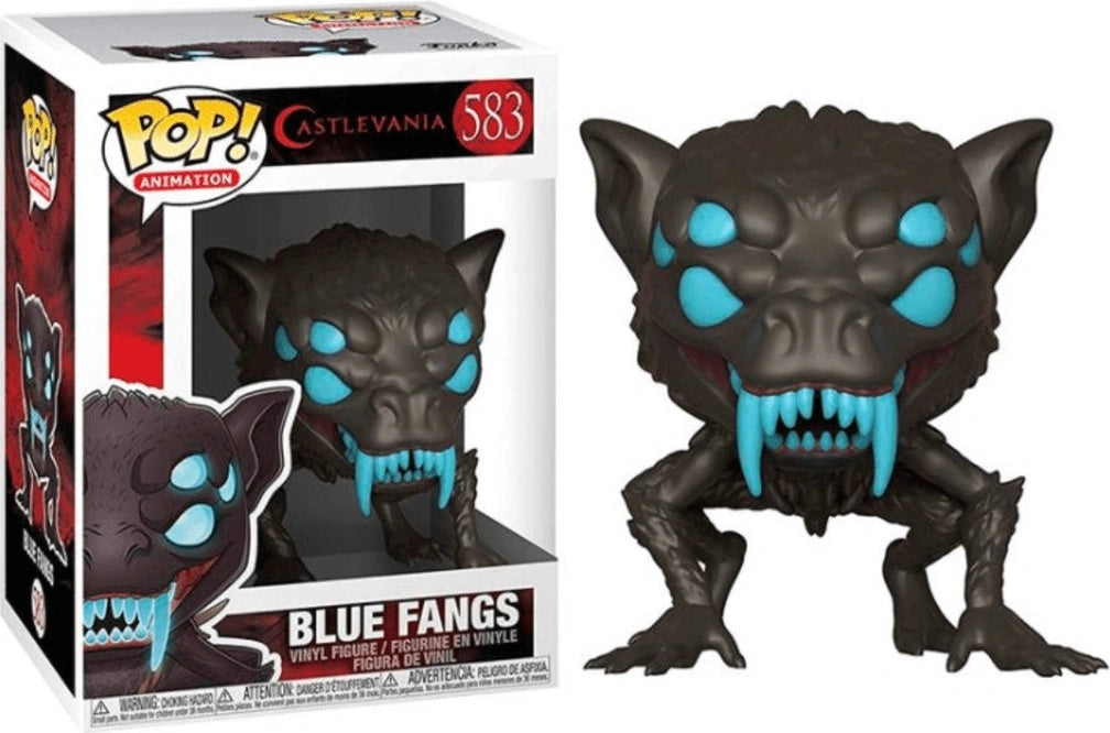 Funko Pop! Castlevania : Blue Fangs 583 Figure + Pop Protector (VAULTED)