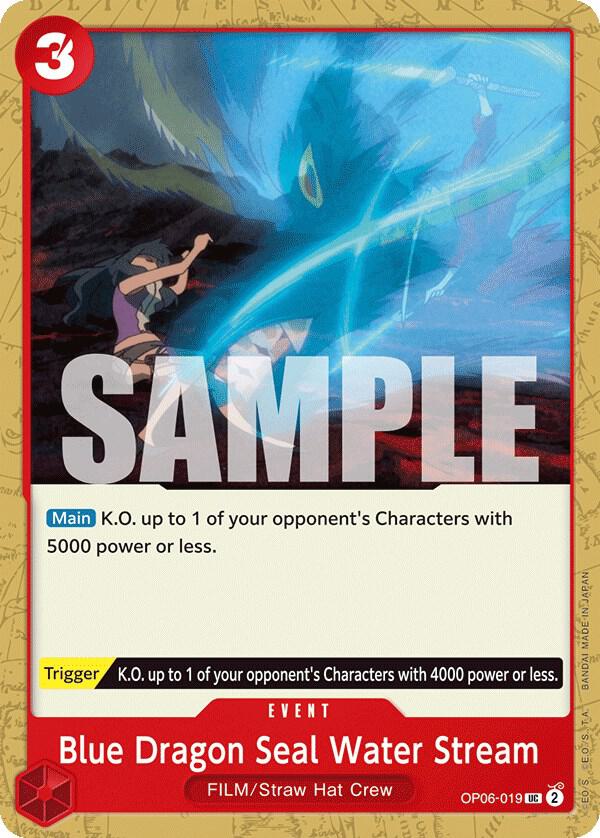 One Piece TCG - Blue Dragon Seal Water Stream - Wings of the Captain (OP06)