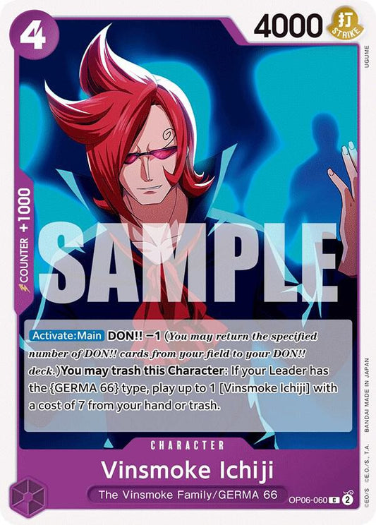 One Piece TCG - Vinsmoke Ichiji (060) - Wings of the Captain (OP06)