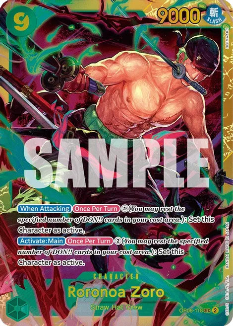 One Piece TCG! Roronoa Zoro - Wings of the Captain (OP06)