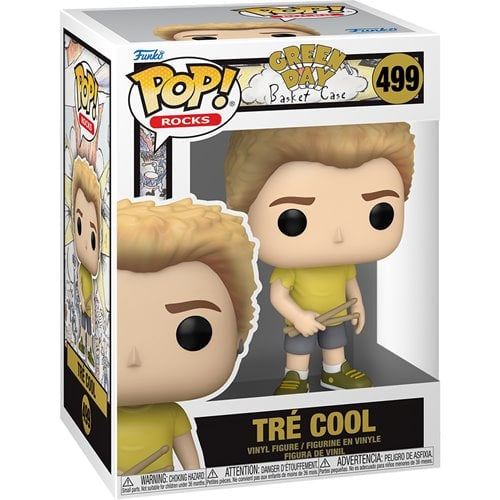 Funko Pop! Green Day Basket Case - Tré Cool 499 Figure + Pop Protector