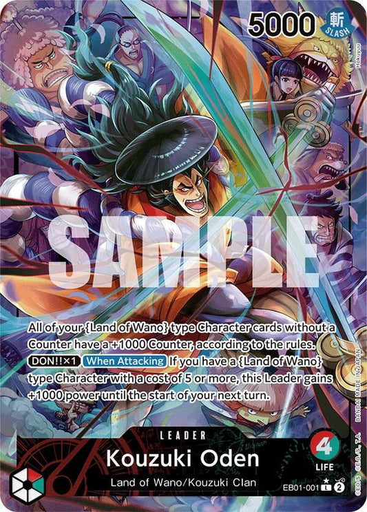 One Piece TCG! Kouzuki Oden (Alternate Art) - Extra Booster: Memorial Collection (EB-01)