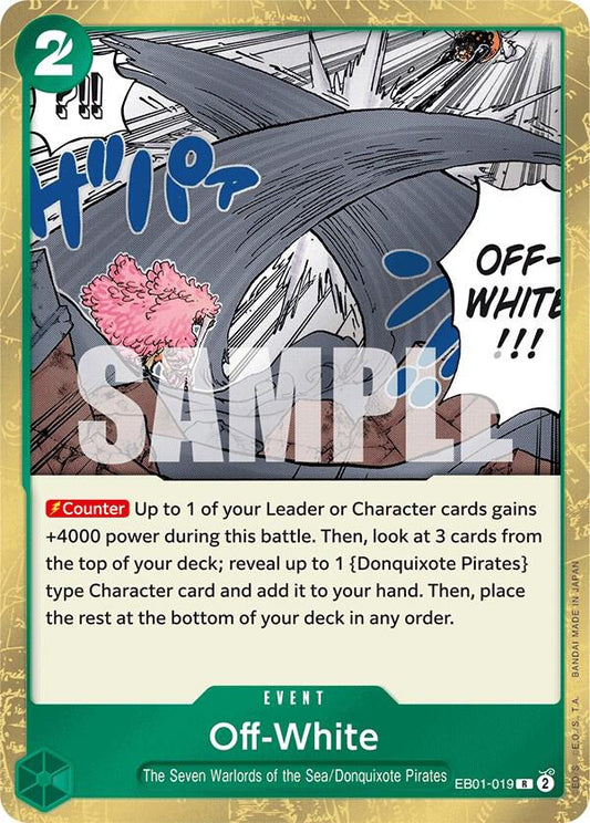 One Piece TCG - Off-White - Extra Booster: Memorial Collection (EB-01)