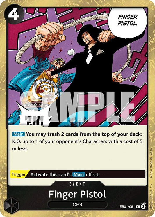 One Piece TCG - Finger Pistol - Extra Booster: Memorial Collection (EB-01)