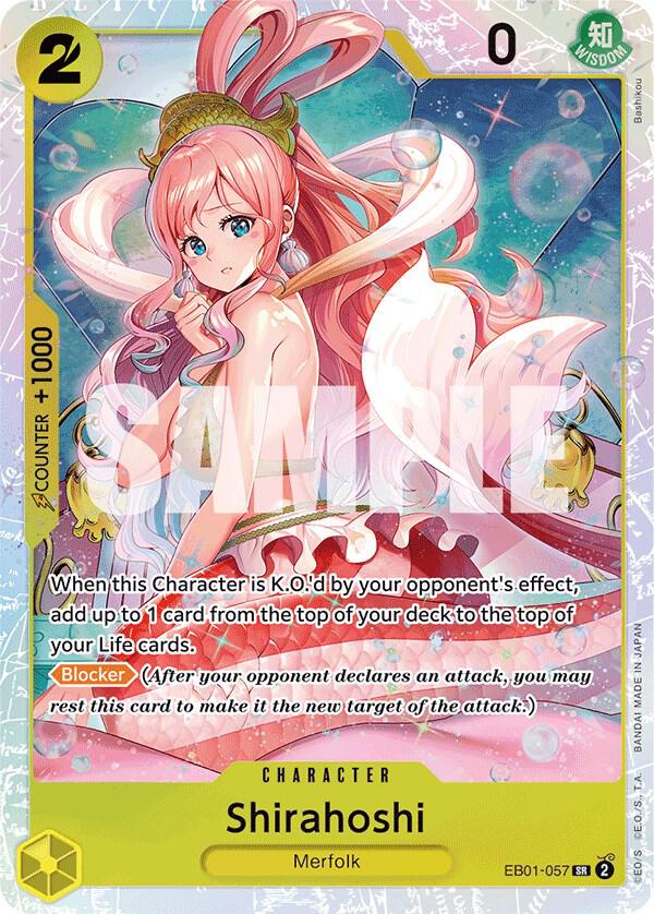 One Piece TCG! Shirahoshi - Extra Booster: Memorial Collection (EB-01)