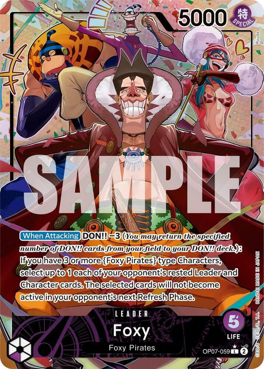 One Piece TCG! Foxy (059) (Parallel) - 500 Years in the Future (OP07)