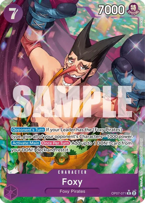 One Piece TCG! Foxy (071) (Parallel) - 500 Years in the Future (OP07)