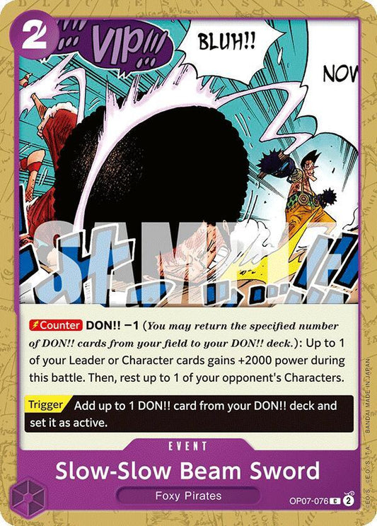 One Piece TCG - Slow-Slow Beam Sword - 500 Years in the Future (OP07)