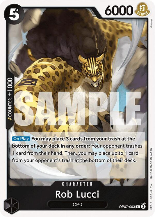 One Piece TCG - Rob Lucci (093) - 500 Years in the Future (OP07)