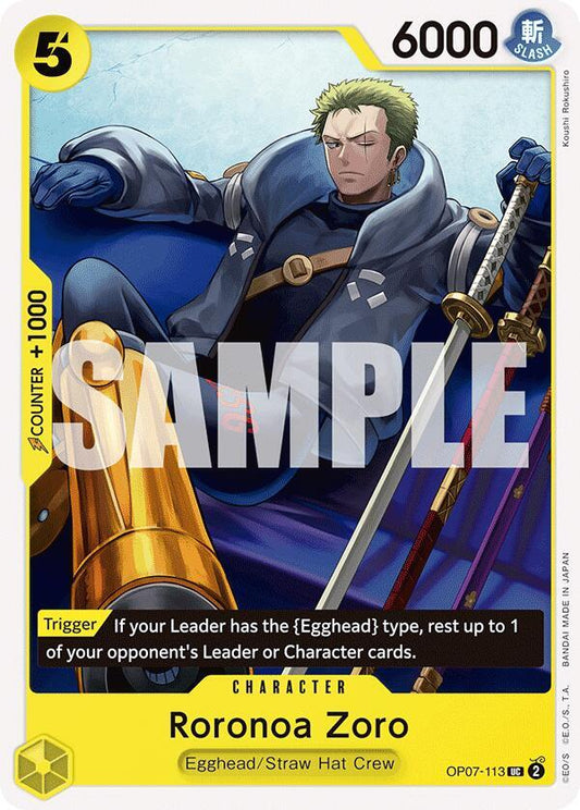 One Piece TCG - Roronoa Zoro (113) - 500 Years in the Future (OP07)