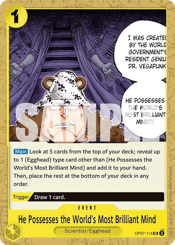One Piece TCG - He Possesses the World's Most Brilliant Mind - 500 Years in the Future (OP07)