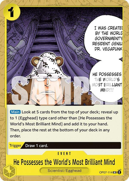One Piece TCG - He Possesses the World's Most Brilliant Mind - 500 Years in the Future (OP07)