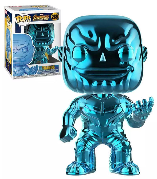 Funko Pop! Marvel Avengers Infinity War Thanos (Blue Chrome) 289 (VAULTED) + Free Protector