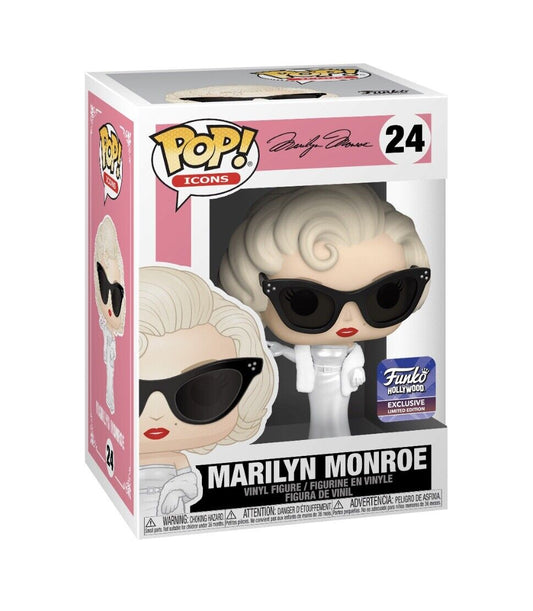 Funko Pop! Icons: Marilyn Monroe 24 Funko Hollywood Exclusive (VAULTED) (box crease) + Free Protector