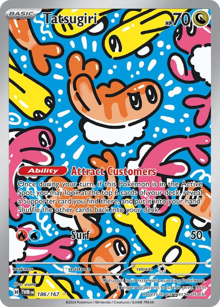 Pokemon TCG! Tatsugiri - 186/167 - SV06: Twilight Masquerade (TWM)