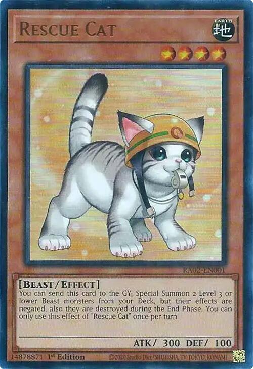 Rescue Cat (Alternate Art) (UR) - 25th Anniversary Rarity Collection II (RA02)