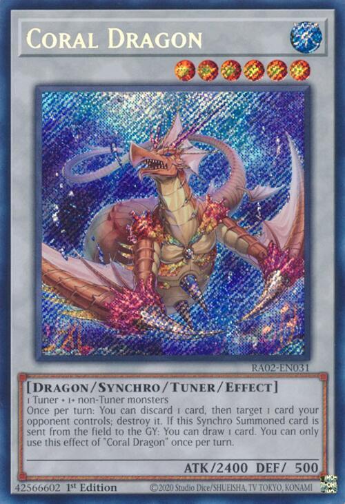 Coral Dragon (Secret Rare) - 25th Anniversary Rarity Collection II (RA02)