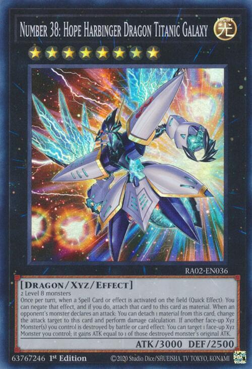 Number 38: Hope Harbinger Dragon Titanic Galaxy - 25th Anniversary Rarity Collection II (RA02)