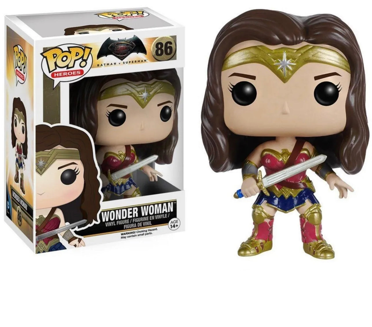 Funko Pop! Batman VS Superman - Wonder Woman 86 + Free Protector (VAULTED) (box ware)