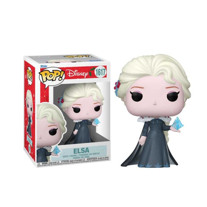 Funko Pop! Disney Winter Holiday Christmas Edition - Elsa 1617 Figure + Pop Protector