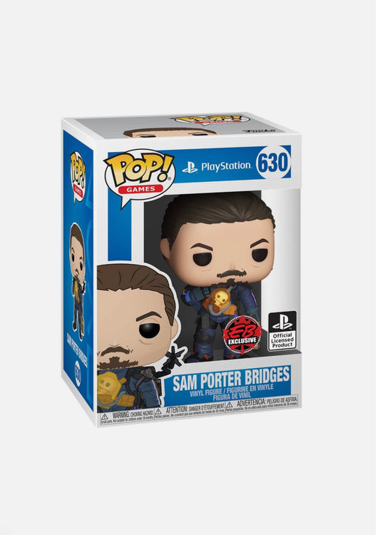 Funko POP! Games: PlayStation - Sam Porter Bridges 630 EB GAMES EXCLUSIVE + Free Protector (VAULTED)