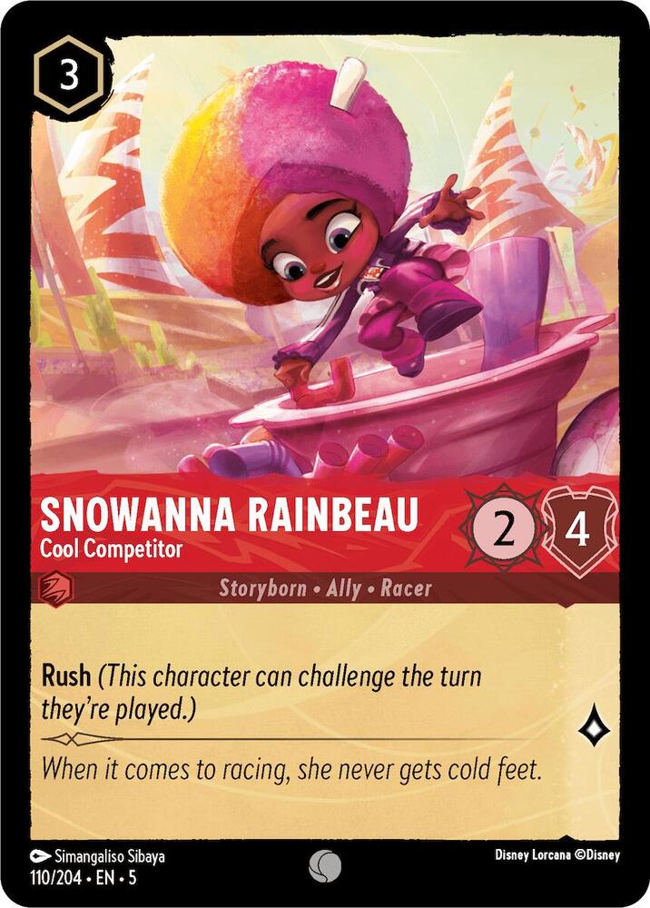 Disney Lorcana - Snowanna Rainbeau - Cool Competitor - Shimmering Skies (5)