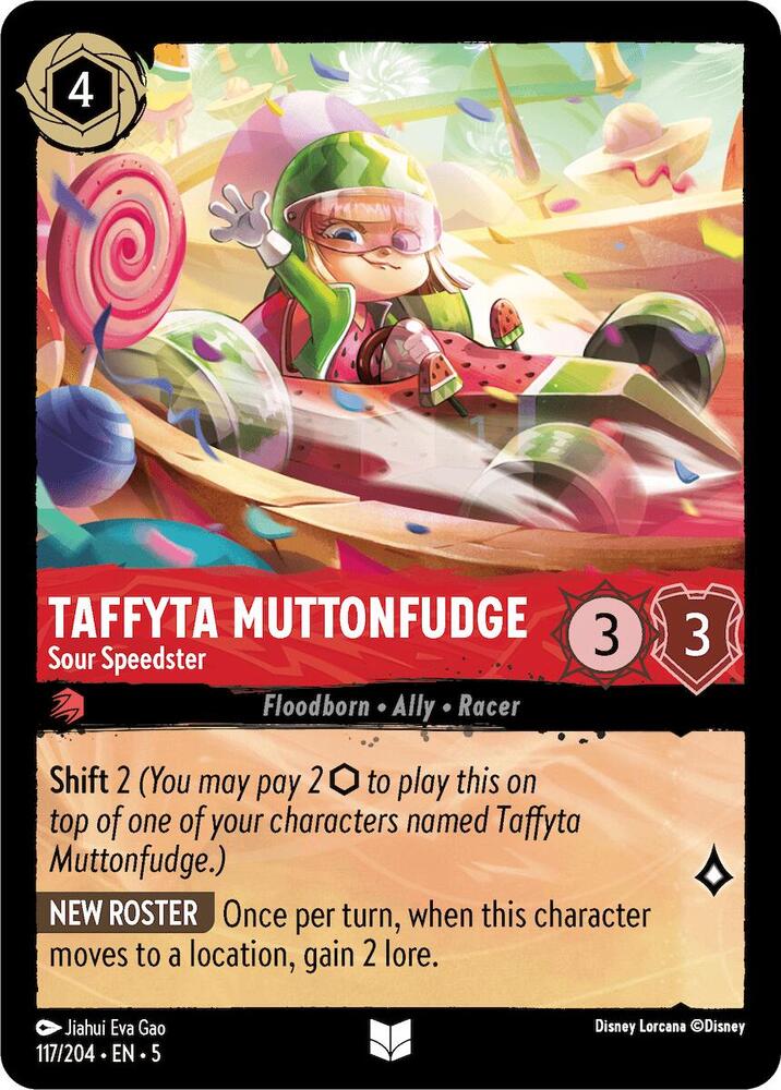 Disney Lorcana - Taffyta Muttonfudge - Sour Speedster - Shimmering Skies (5)