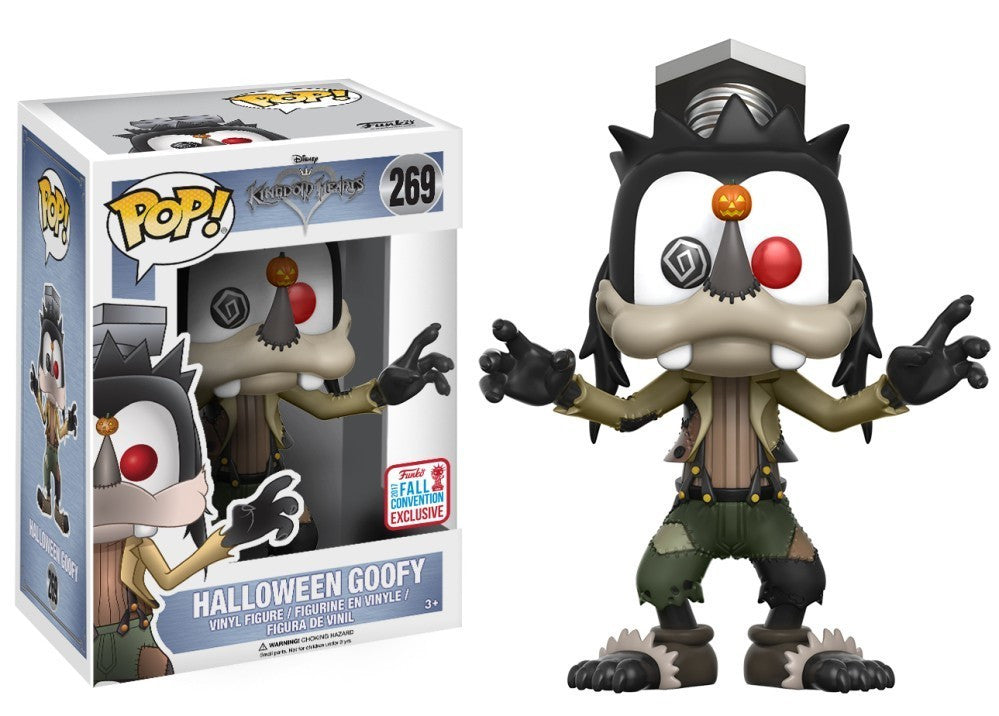 Funko Pop! Disney Kingdom Hearts - Halloween Goofy 279 Funko 2017 Fall Convention Exclusive Figure + Pop Protector