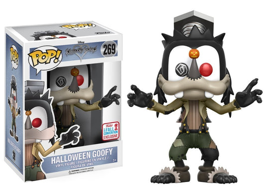 Funko Pop! Disney Kingdom Hearts - Halloween Goofy 279 Funko 2017 Fall Convention Exclusive Figure + Pop Protector