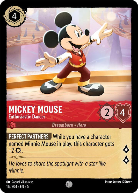 Disney Lorcana - Mickey Mouse - Enthusiastic Dancer - Shimmering Skies (5)