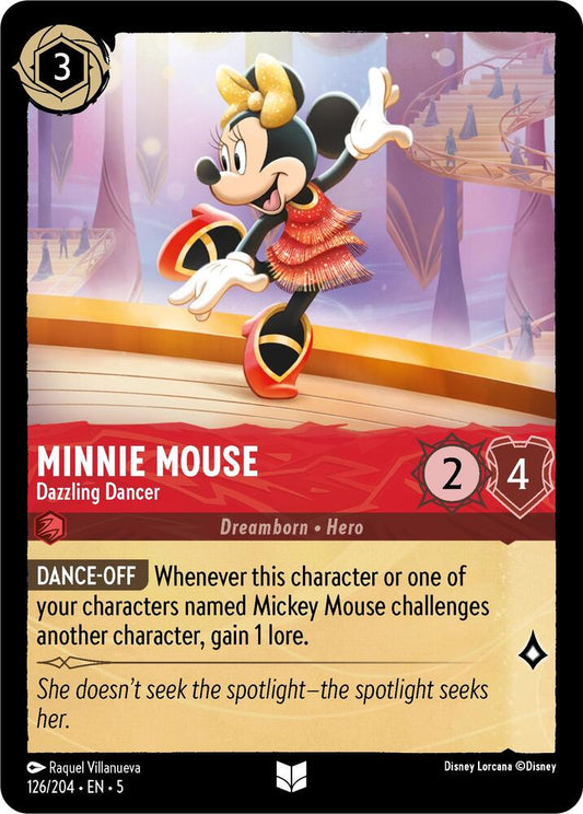 Disney Lorcana - Minnie Mouse - Dazzling Dancer - Shimmering Skies (5)
