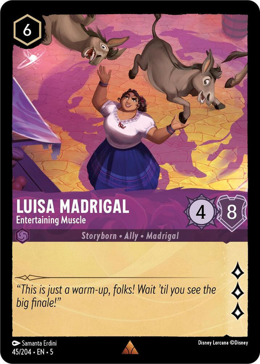 Disney Lorcana - Luisa Madrigal - Entertaining Muscle - Shimmering Skies (5)