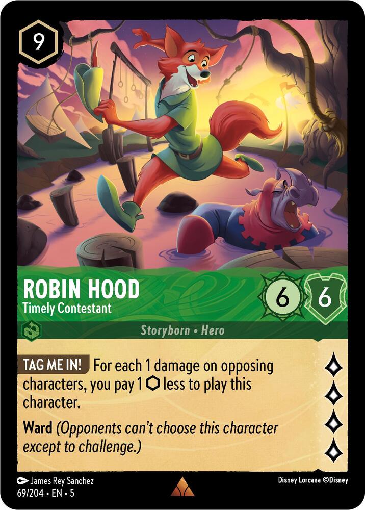 Disney Lorcana - Robin Hood - Timely Contestant - Shimmering Skies (5)