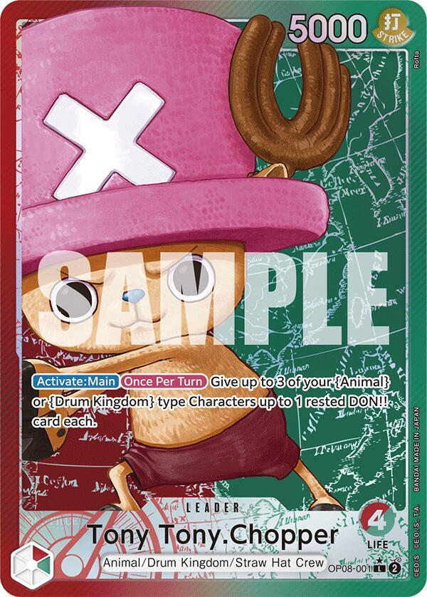 One Piece TCG! Tony Tony.Chopper (001) (Parallel) - Two Legends (OP08)