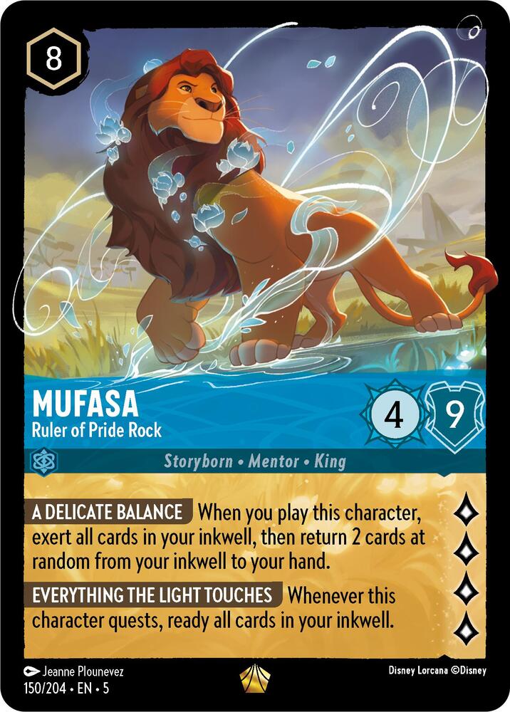 Disney Lorcana - Mufasa - Ruler of Pride Rock - Shimmering Skies (5)