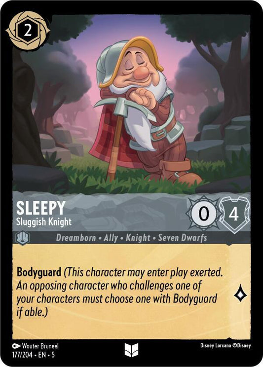 Disney Lorcana - Sleepy - Sluggish Knight - Shimmering Skies (5)