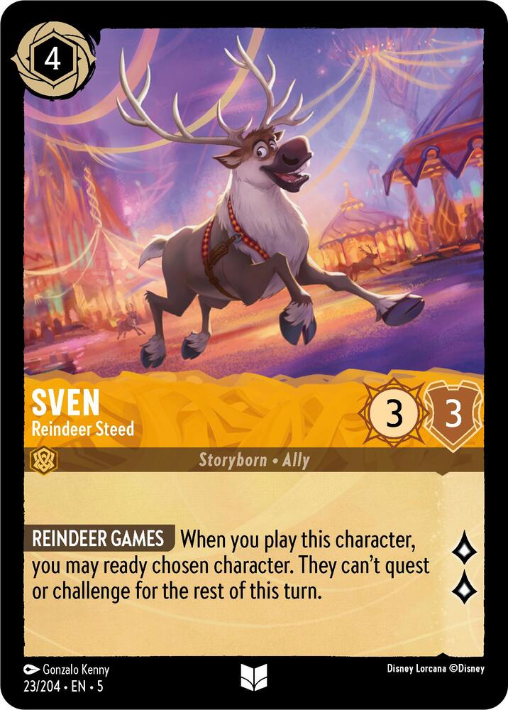 Disney Lorcana - Sven - Reindeer Steed - Shimmering Skies (5)