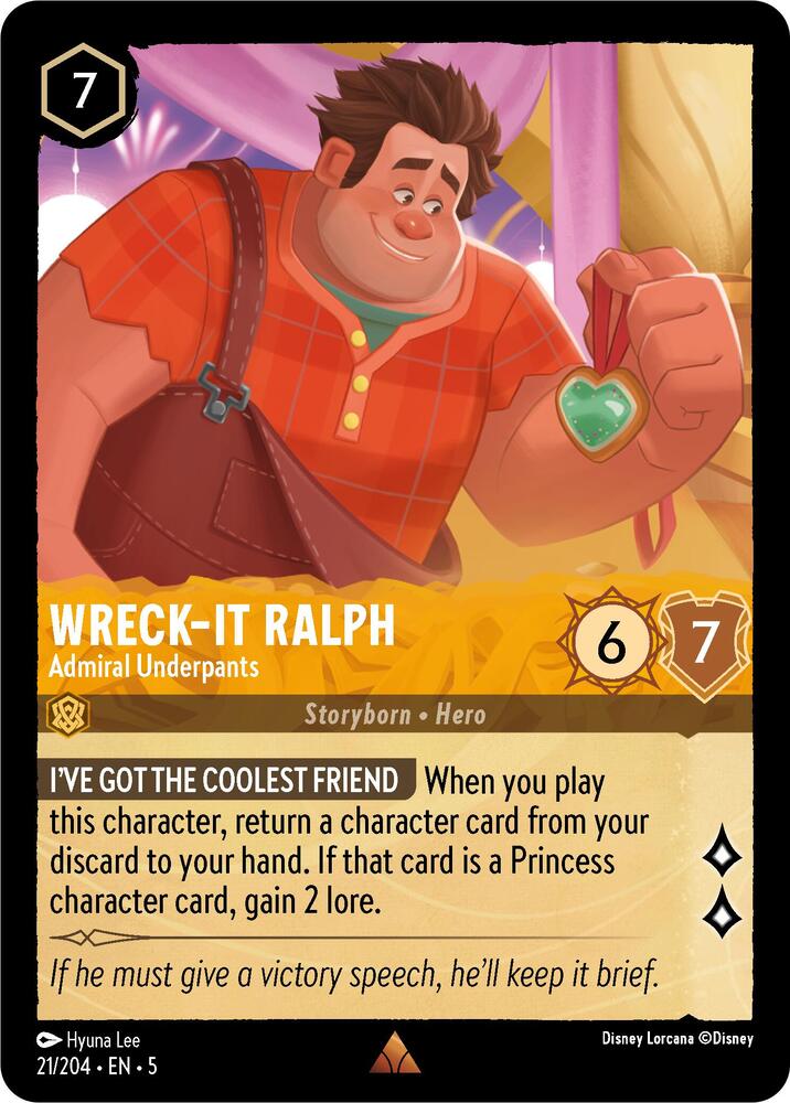 Disney Lorcana - Wreck-It Ralph - Admiral Underpants - Shimmering Skies (5)