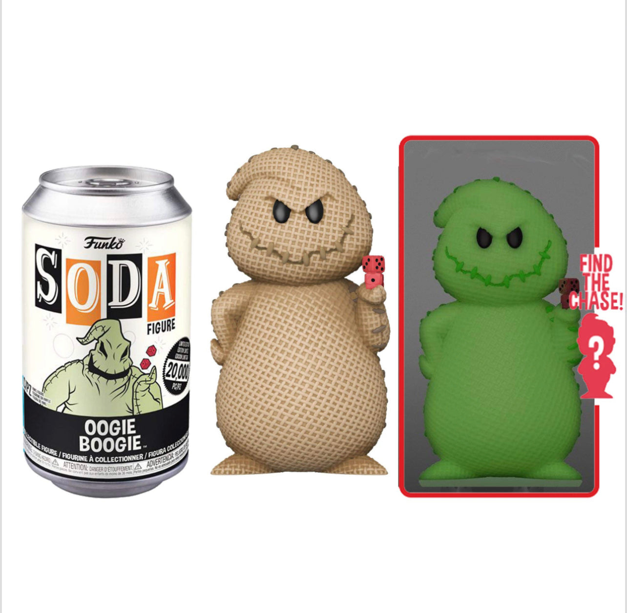 Disney Tim Burton’s The Nightmare Before Christmas Oogie Boogie Sealed Limited Edition Funko Soda Pop Figure - Chance of CHASE!
