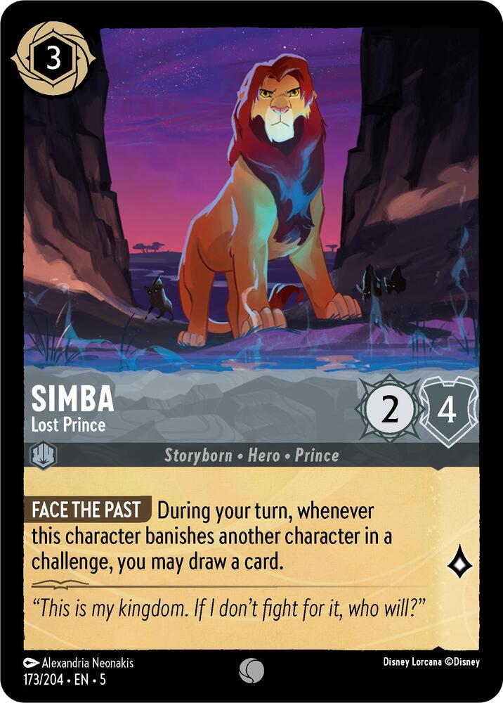 Disney Lorcana - Simba - Lost Prince - Shimmering Skies (5)