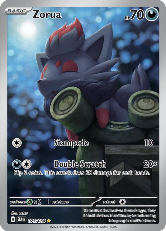 Pokemon TCG! Zorua - 075/064 - SV: Shrouded Fable (SFA)